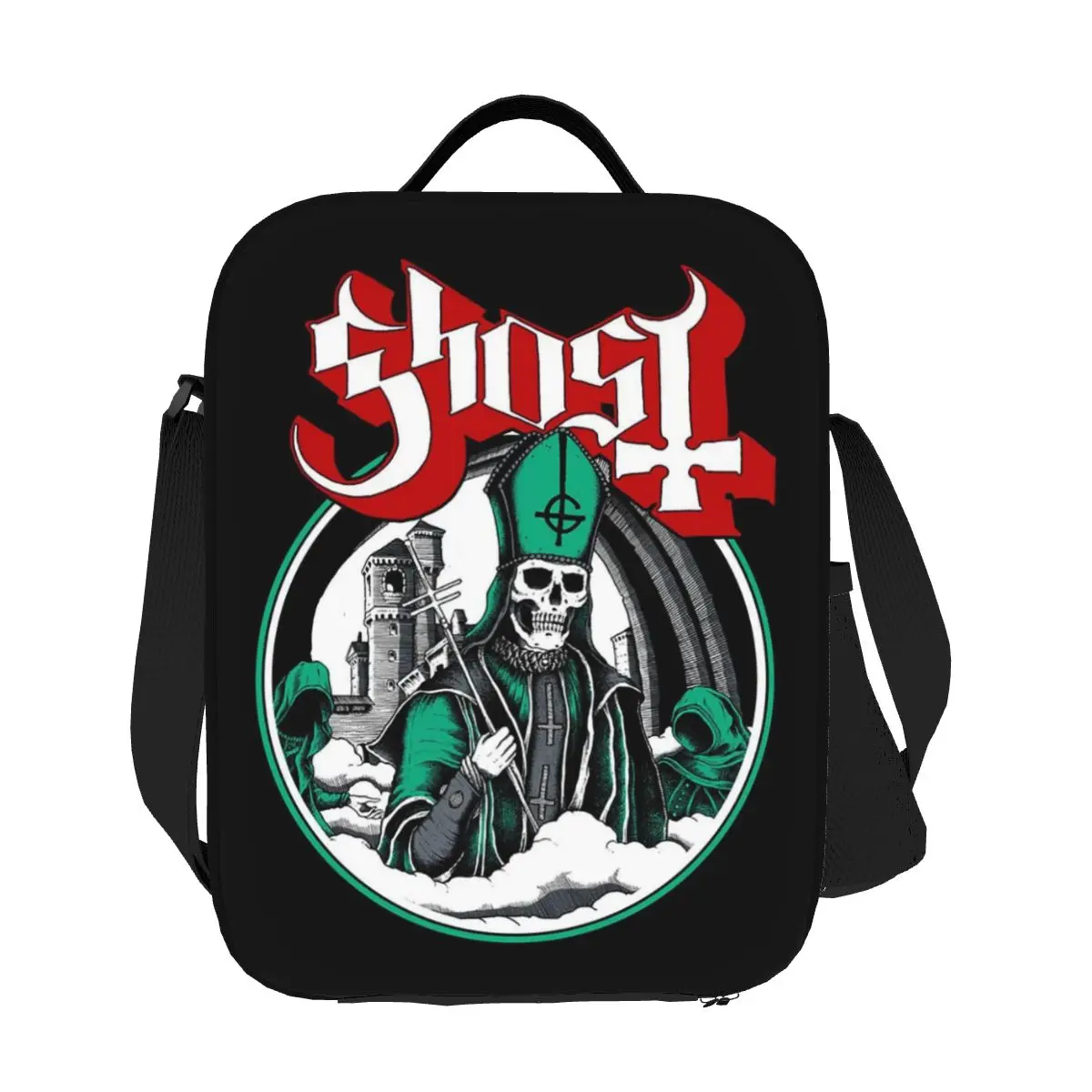 

Изготовленные на заказ изолированные сумки для обеда Impera Maestro Ghost для женщин, хэви-метал, рок-группа, портативный холодильник, термобокс для еды, ланч-бокс для путешествий