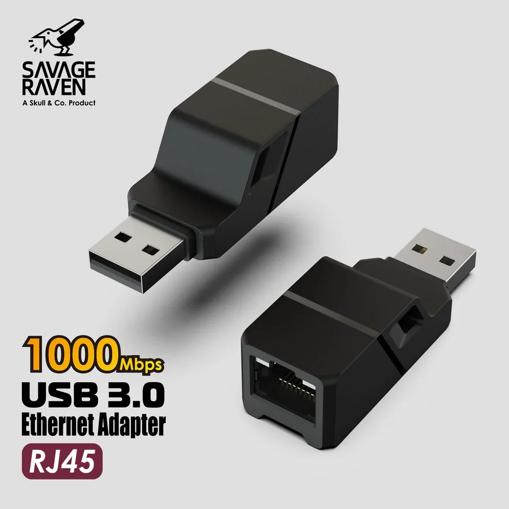 

USB 3.0 to Ethernet Adapter, Savage Raven USB 3.0 to RJ45 Gigabit Ethernet Adapter for Laptop/SteamDock/Jumpgate