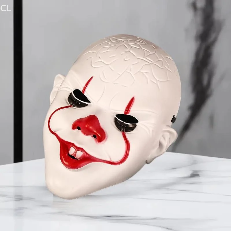 

Цельная маска клоуна из ПВХ, забавный Джокер, украшения своими руками, реквизит для фильмов для косплей-вечеринок