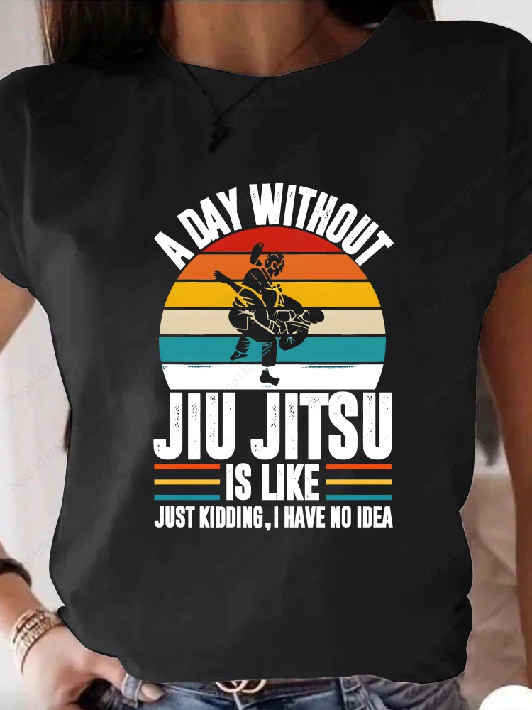 Jiu Jitsu T-shirt for Girls Short Sleeve Women Rashguard Murder Yoga Tops Black Tshirt for Male Printed Tops Lady Tees