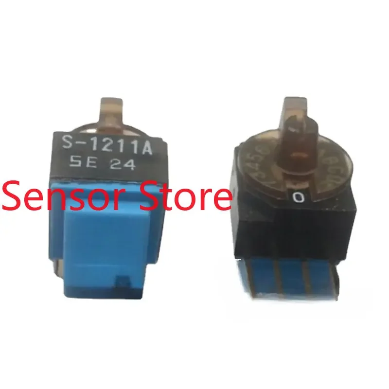 

10PCS S-1211A 4:1 Side Adjustment Rotary Coding Switch 0-F 16 Bit Dial