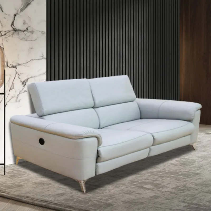 Modern simple backrest seat multi-functional office two-person sofa electric comfortable solid wood
