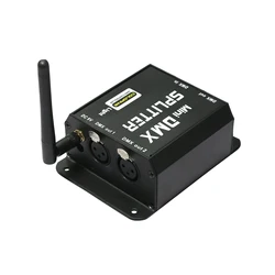New Wireless 2 Way Splitter Transmitter And Receiver 2 in 1 DMX512 Amplifier 2 Channels WIFI DMX Distributor