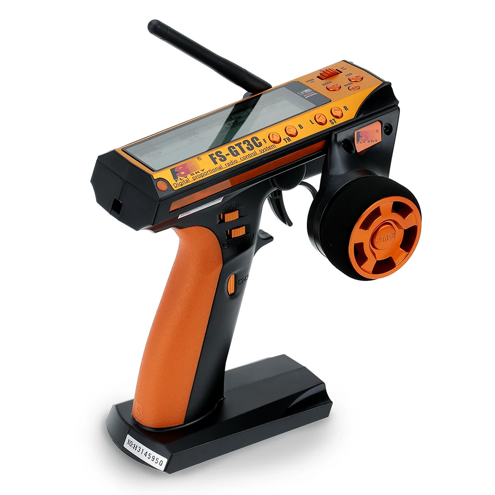 NONE Flysky FS-GT3C 2,4 GHz 3CH Fernbedienung LCD-Funksender mit FS-GR3E-Empfänger für RC Car Truck Crawler Boa 3