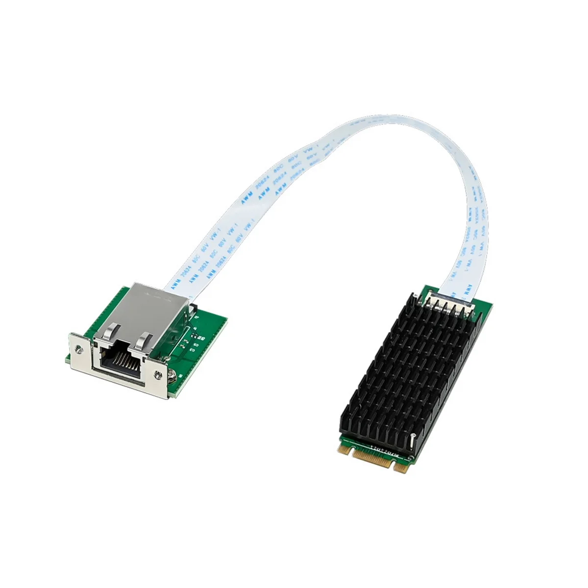 adaptador de rede ethernet placa de rede ethernet controle industrial servidor de classe m2 b mais m porta unica 10 gbps rj45 aqc107 01