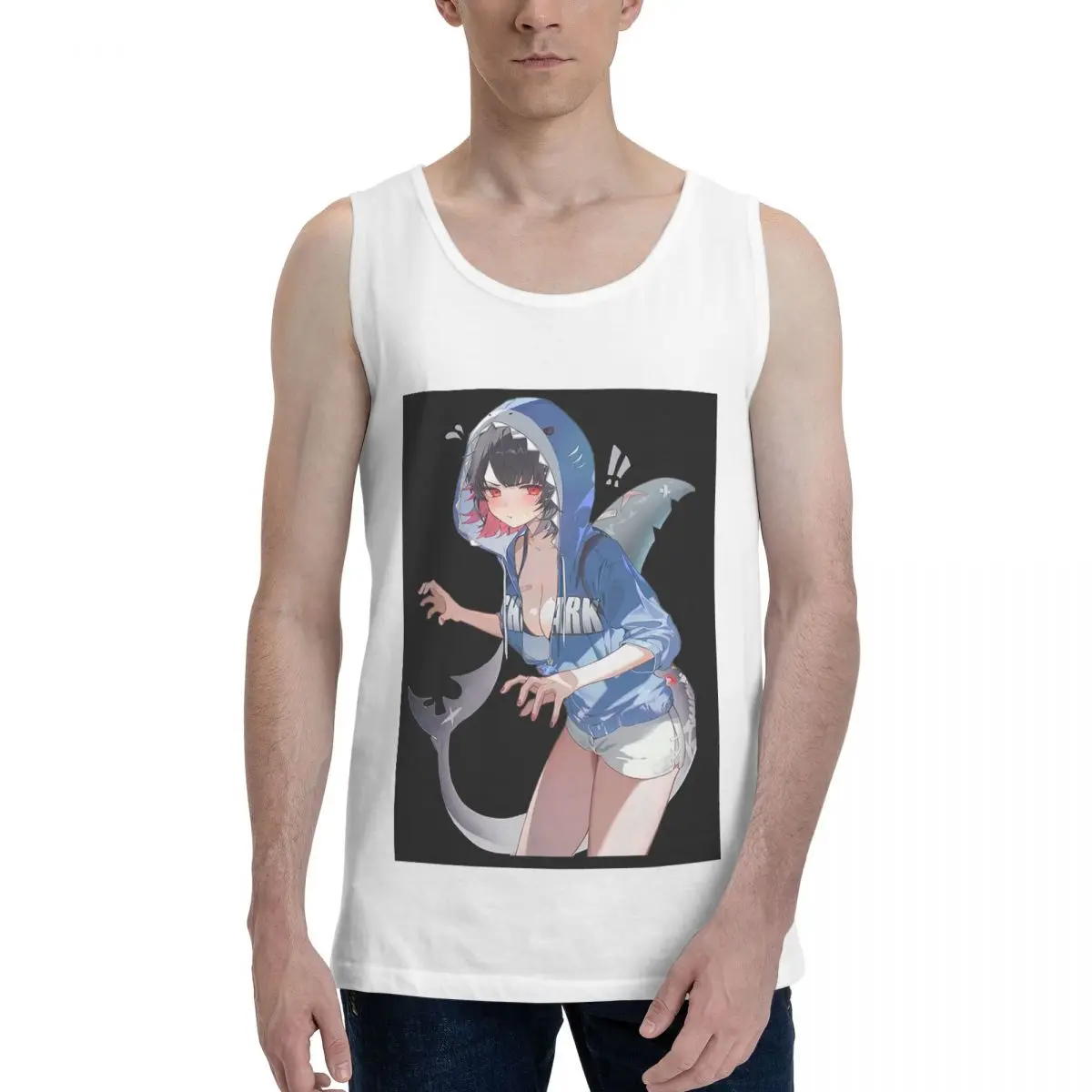 Ellen Joe Zenless Zone Zero 100% Cotton Men's Sweatshirt Vest Sleeveless Clothing Tees Men Tank Tops T-shirt