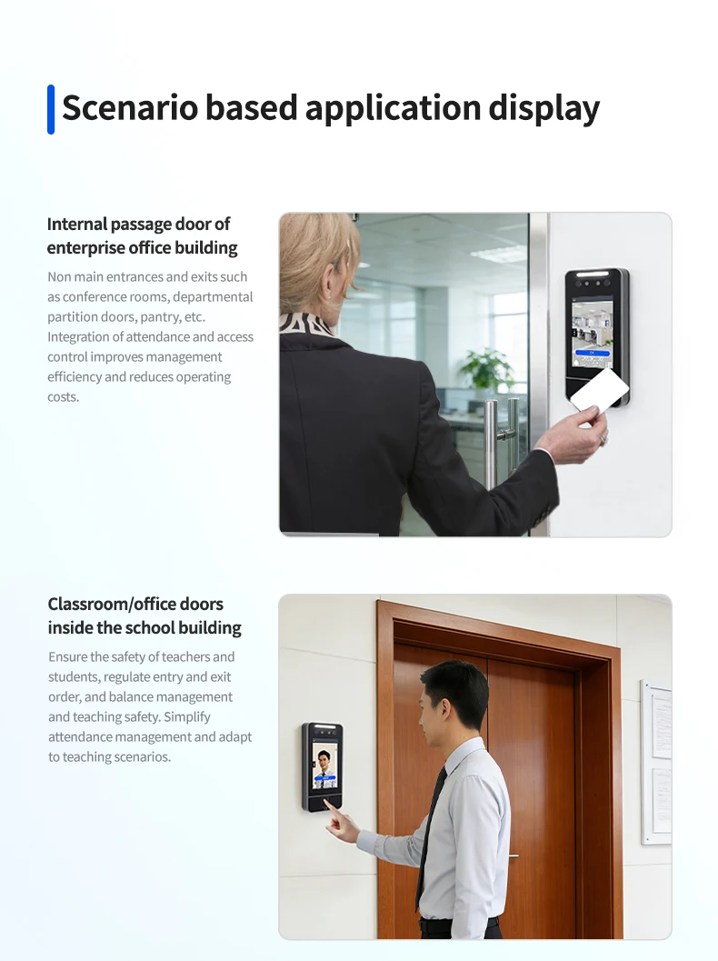 Biometric Fingerprint Attendance Machine Network TCP/IP Employee Checking in Recorder Face/Fingerprint/ID Card Access Control