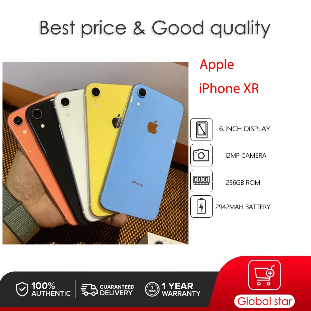 Original Apple iPhone XR Face ID Unlocked Used IOS A12 6.1