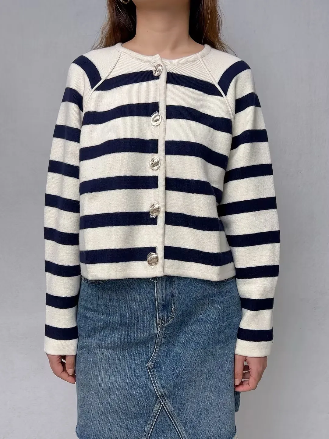 [sample sale] Gilet Massimo Striped Cardigan