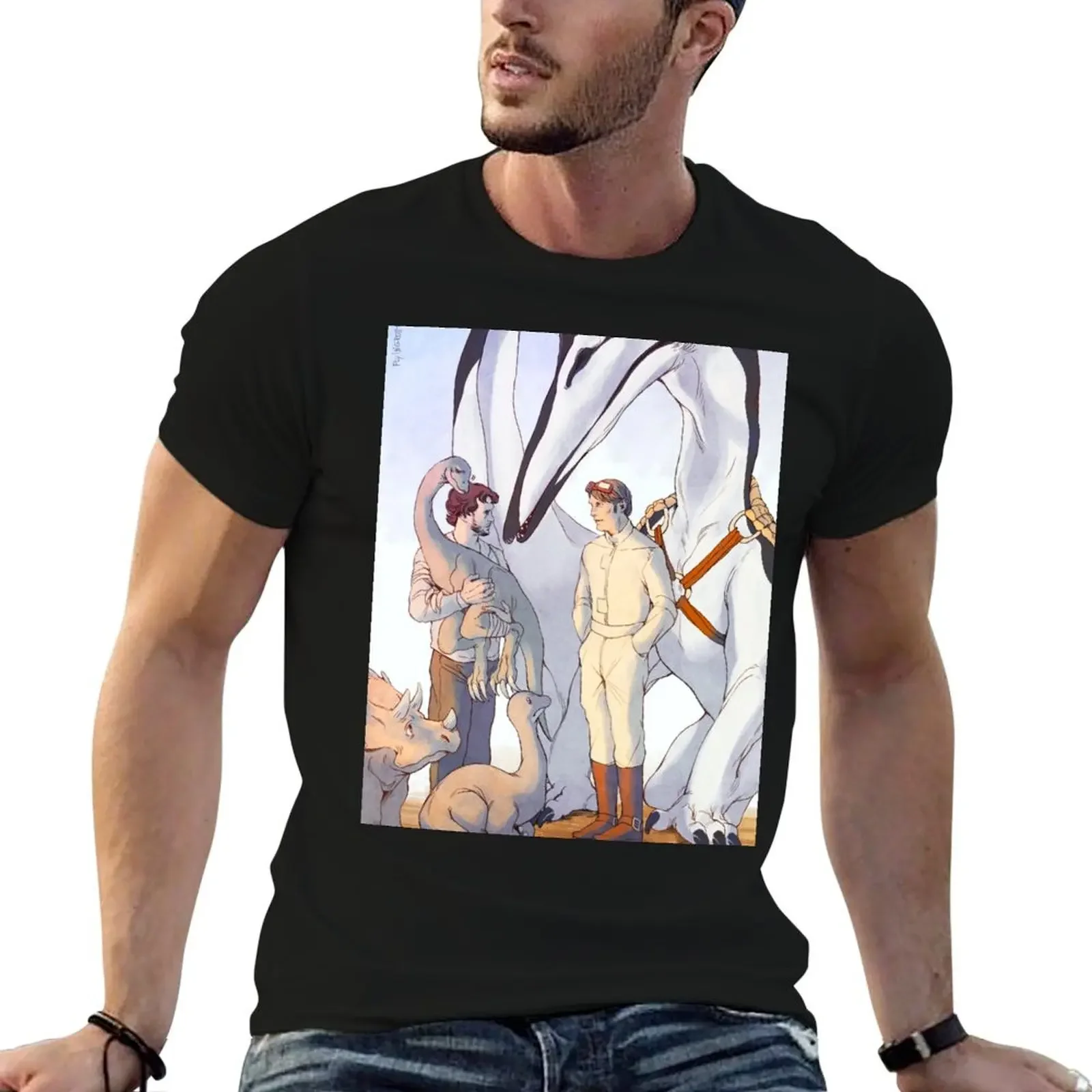 

Dinotopia X Hannibal T-Shirt Luxury man street wear customizeds blanks men clothes