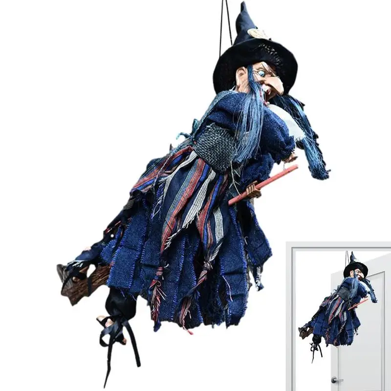 Halloween Witch Decor Horror Pendant Glowing Prank Props Electric Toys Haunted House Bar Club Home Festival Decoration