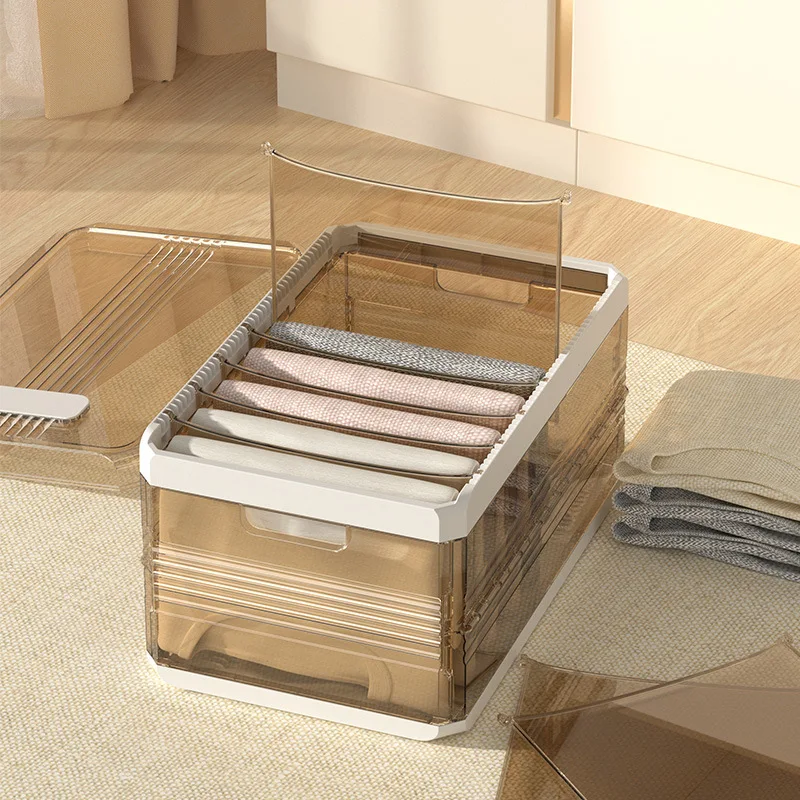 

Pants Storage Gadget Wardrobe Clothes Plastic Storage Box Storage Box Jeans Layered Storage Box Home Storage