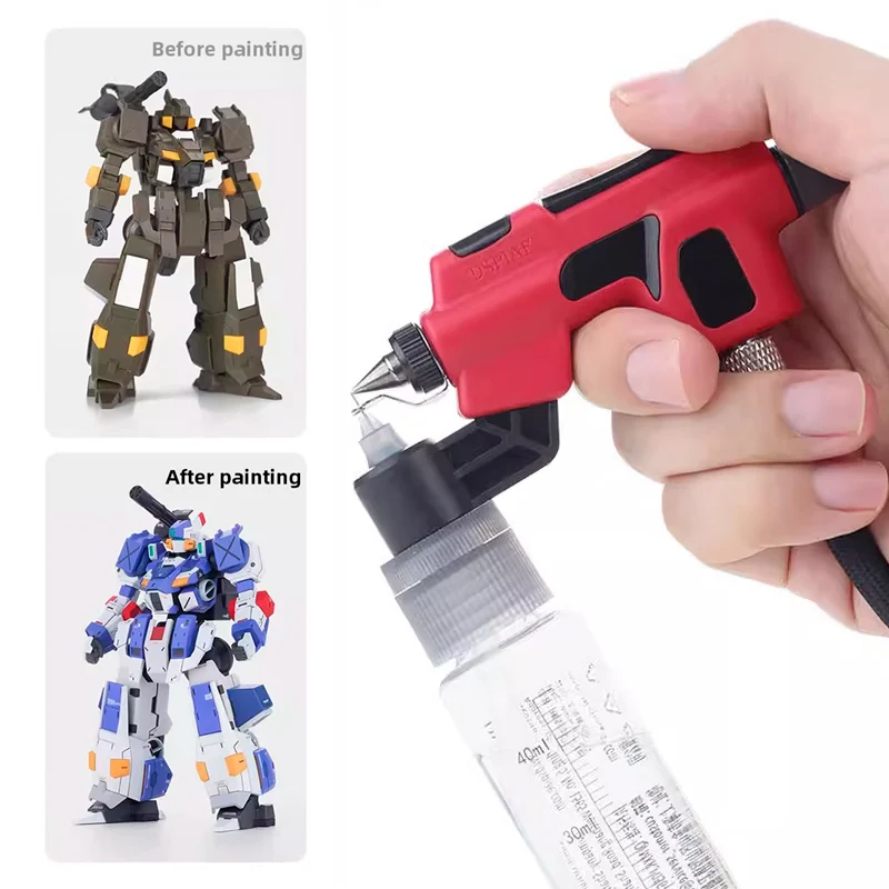 Conjunto de aerógrafo anticorrosão, sem lavagem, modelo pp, pintura, aerógrafo, hobby, arma, ferramenta diy para pintura de modelo