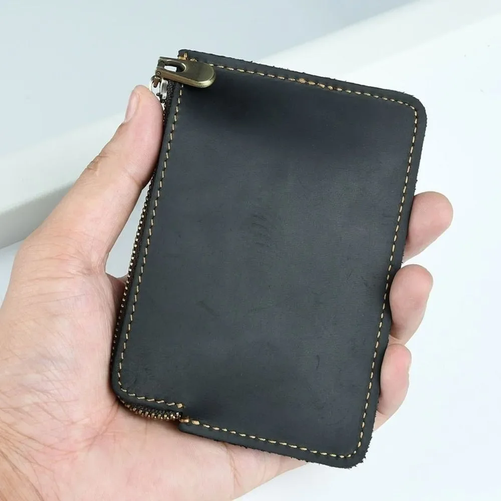 حقيبة خصر صغيرة من الجلد الطبيعي من جلد البقر حقيبة خصر صغيرة وحزام عتيق وحامل بطاقات