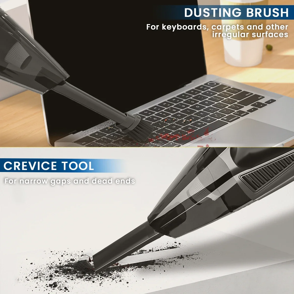 مكانس كهربائية محمولة لاسلكية قوية قابلة للشحن شفط مكنسة كهربائية محمولة باليد اكسسوارات السيارات الإلكترونية #4