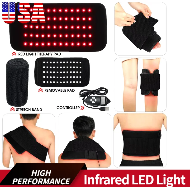

Infrared portable heat pad LED light medical service beauty equipment, facial, body, back, knee, hand and foot relief pads