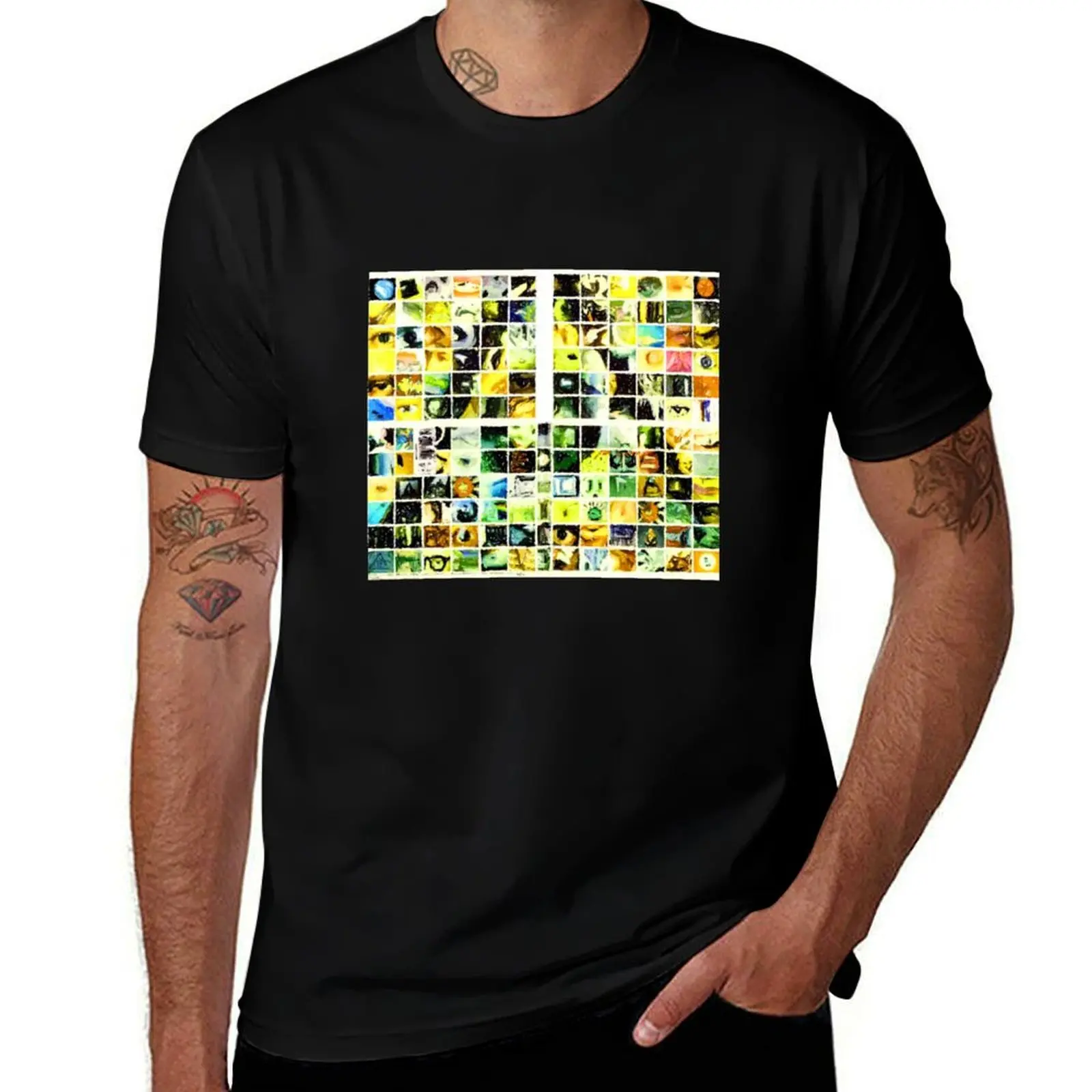 No Code____ Paint __marker T-Shirt Basic Solid Color Casual Tee Shirt