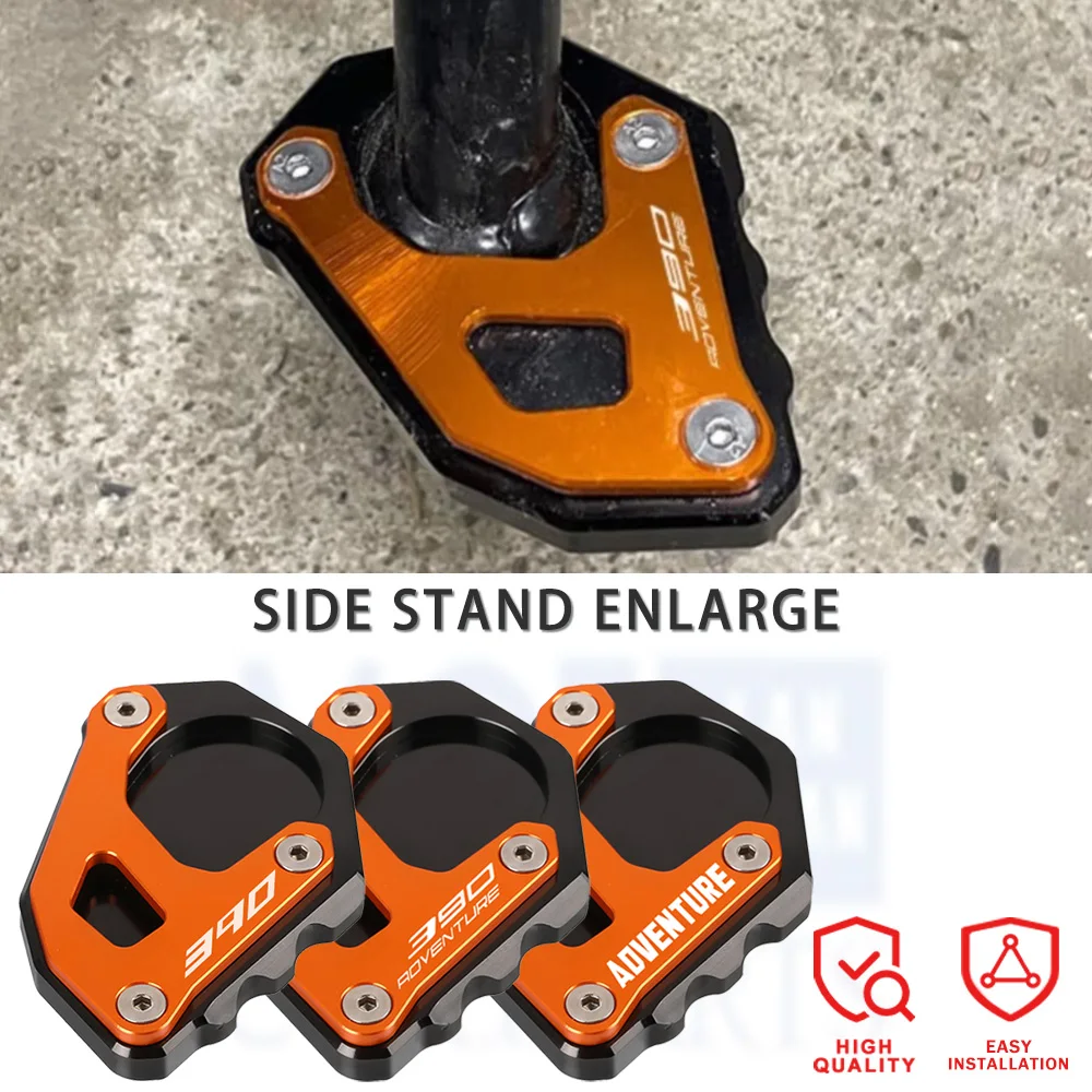 

2025 FOR 390ADV 250 390 Adventure 2019-2024 Motorcycle Accessories Kickstand Side Stand Enlarger Extension Enlarger Pate Pad
