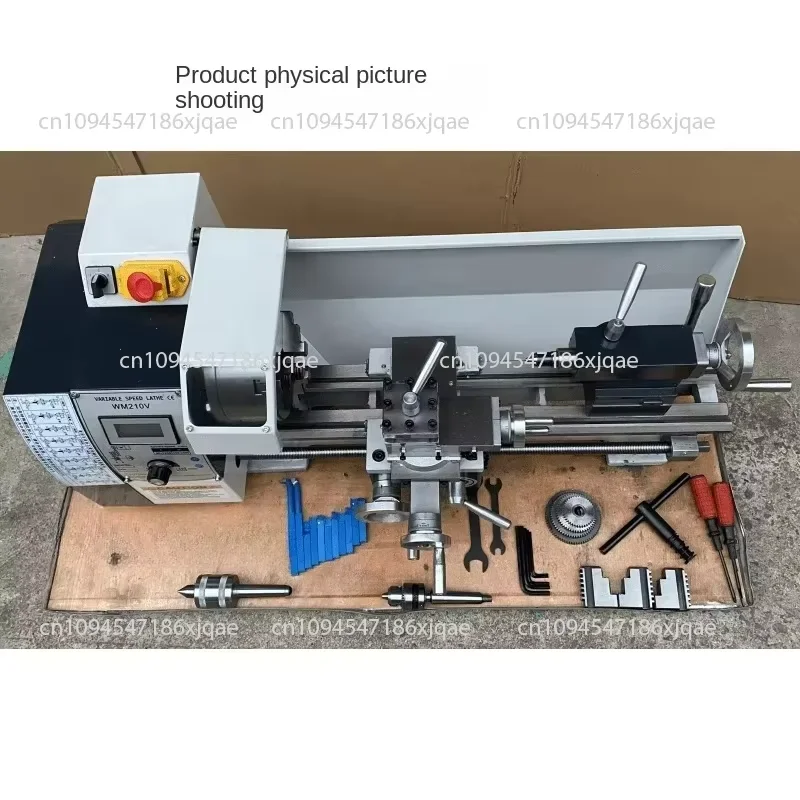 WM210V high precision infinitely variable speed 0618 low noise multifunctional lathe 210*400 with luxury accessories 1.1KW