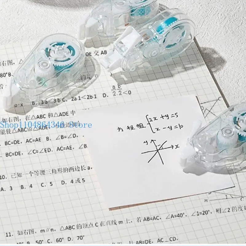 5asd 4 Pcs/Set Adhesive Roller Double Sided Tape Roller School Office Supplies