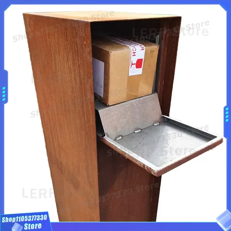 5L Metal Wall Mounted Mailbox with Key Lock Powder Coated Finish Decorative Letter Box for Home Outdoor Use Top Hook Design