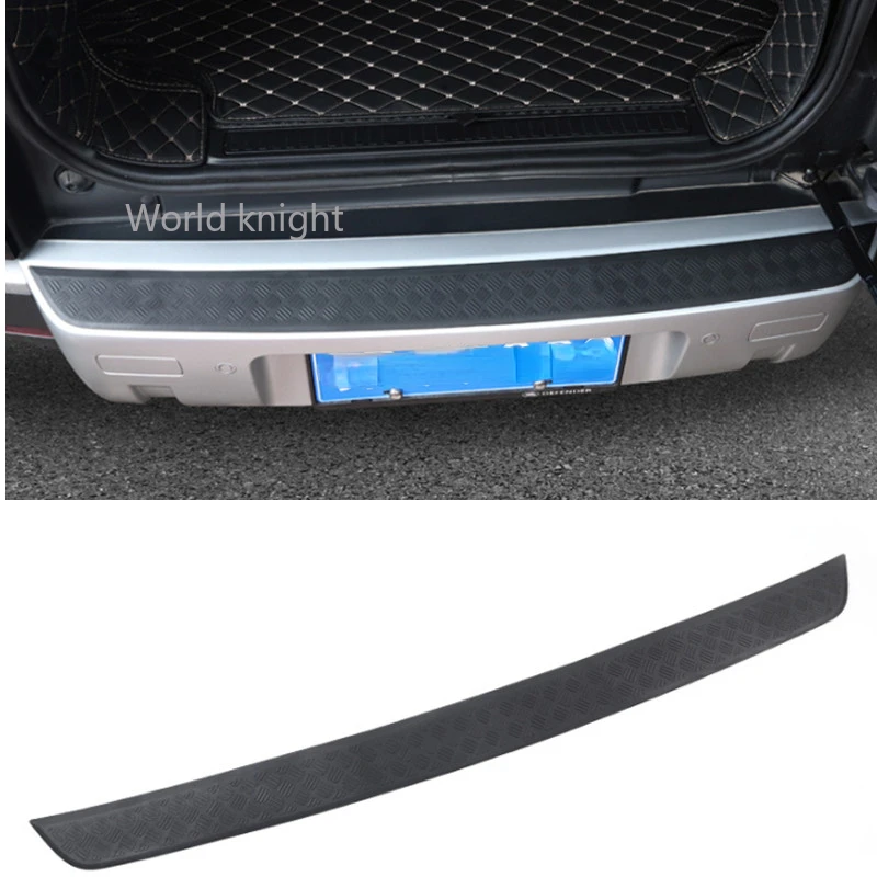 

For Land Rover Defender 90 110 2020-2023 Car styling ABS Black Car Rear Bumper Plate Cover Trim Stickers For Defender Accessorie