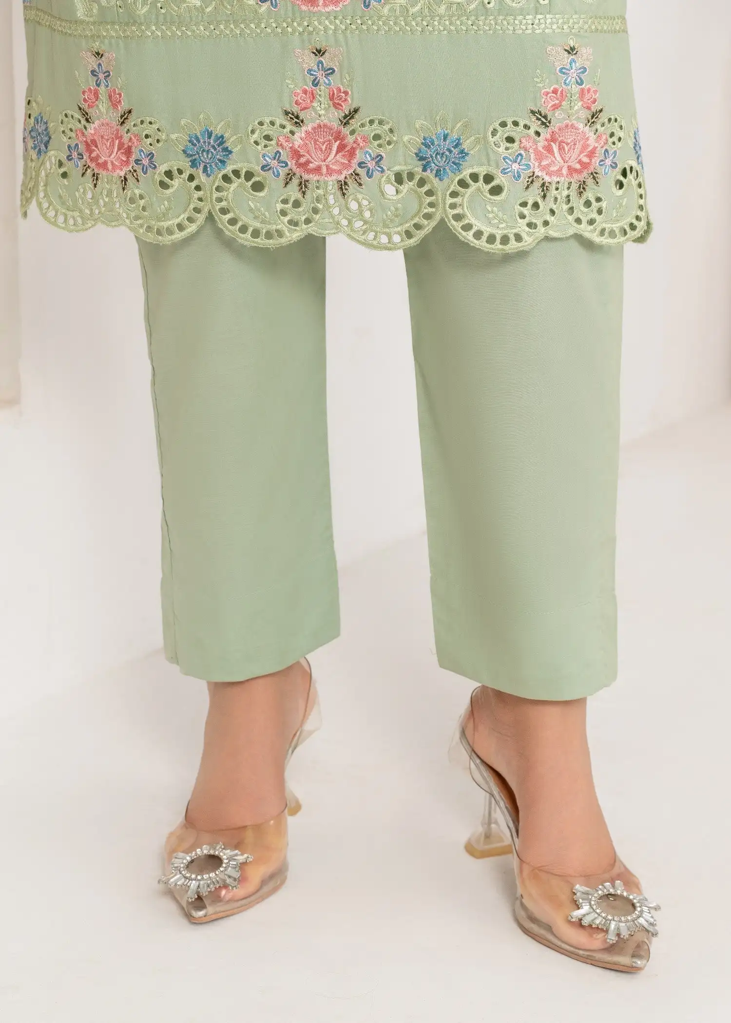 طقم كورتا وردي نسائي هندي/باكستاني مكون من 3 قطع ملابس عرقية بدلة قميص سالور كاميز مزيج من القطن مع دوباتا