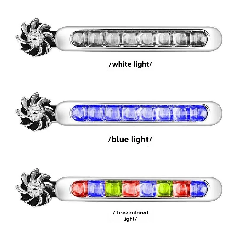 

2 pieces Car LED DayTime Running Lights Auxiliary Lighting Rotation Fan Lamps Automobile Day Time Headlight led lights Universal