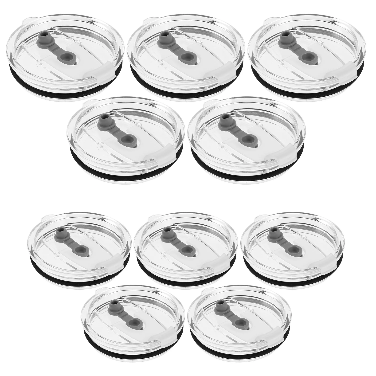 

10Pcs Spill Proof Tumbler Lids 20oz 30oz Leakproof Replacement Insulated Cup Cover Seal Sip Design Outdoor Adventures