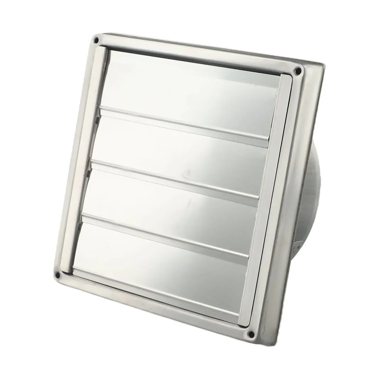 4/5/6inch Stainless Steel Gravity Grille Duct Vent Cover With Non-Return Louver Wall Ceiling Air Vent Ventilation Exhaust