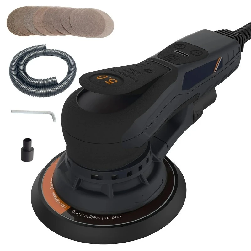 350W Brushless Random Orbital Sander, 5.0/2.5mm Variable Speed Car Polishing Machine