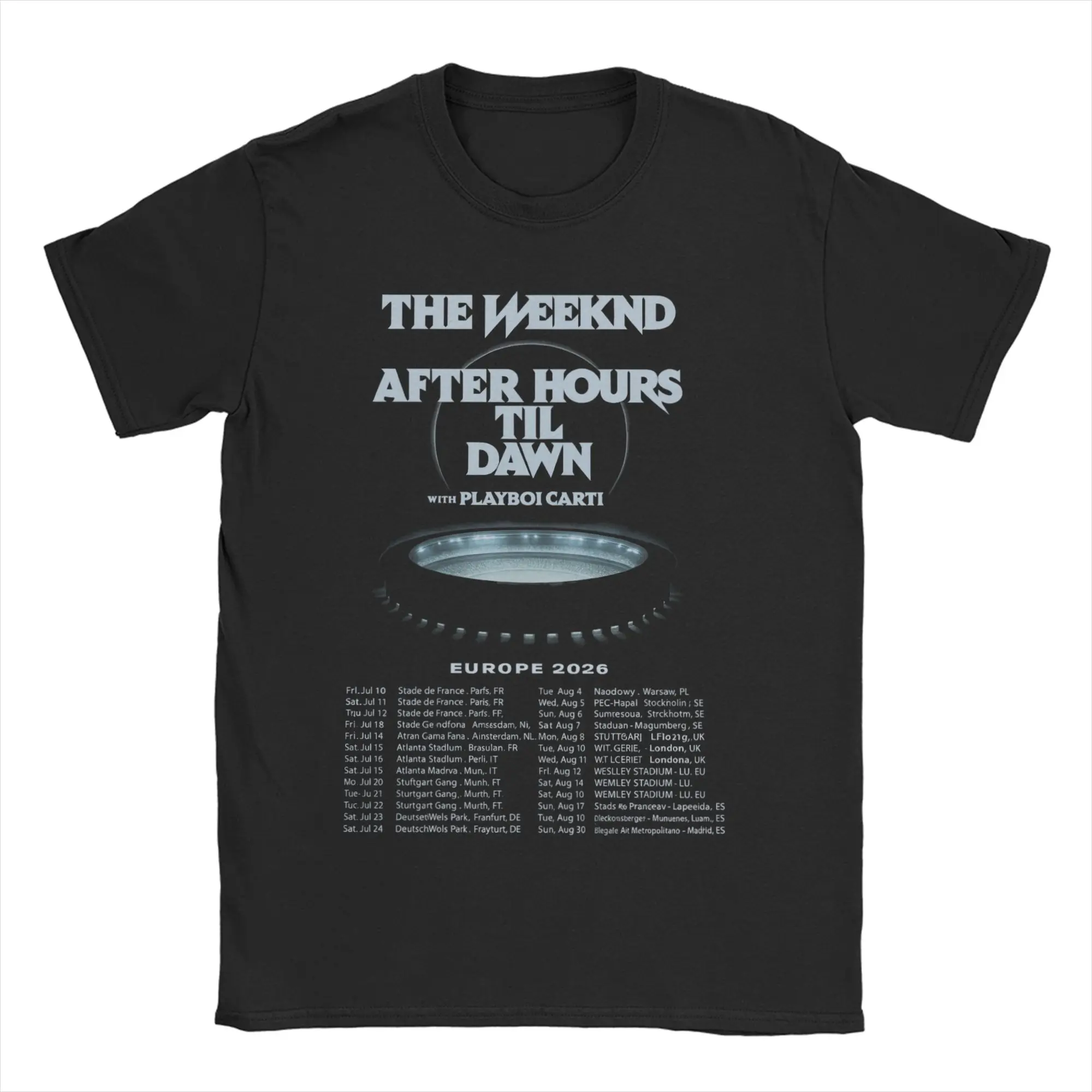 Men Women's The Weeknd After Hours Til Dawn 2026 T Shirt  Cotton Clothes Fashion Short Sleeve O Neck Tee Shirt Gift Idea T-Shirt