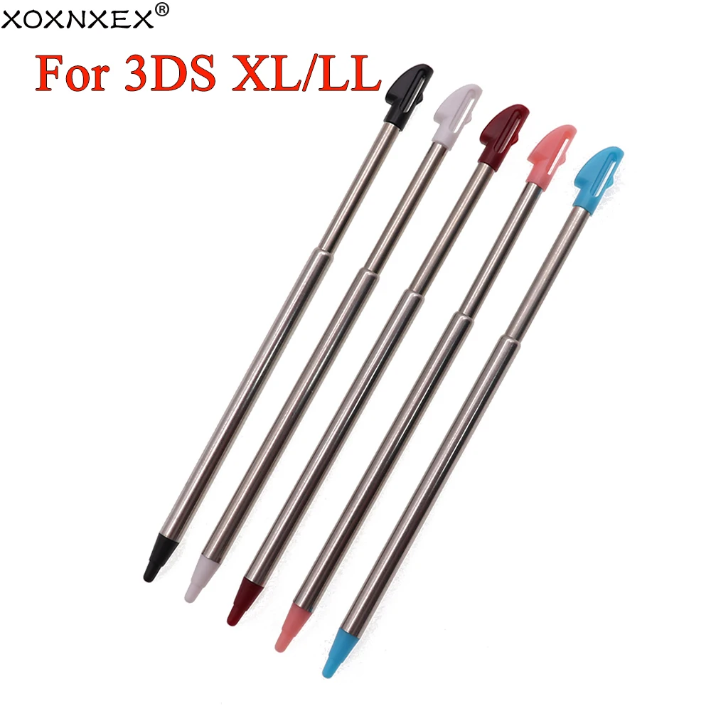 5 Colors Color Metal Retractable Stylus Pen for 3DS XL 3DS LL High Quality Gaming Accessories Stylus