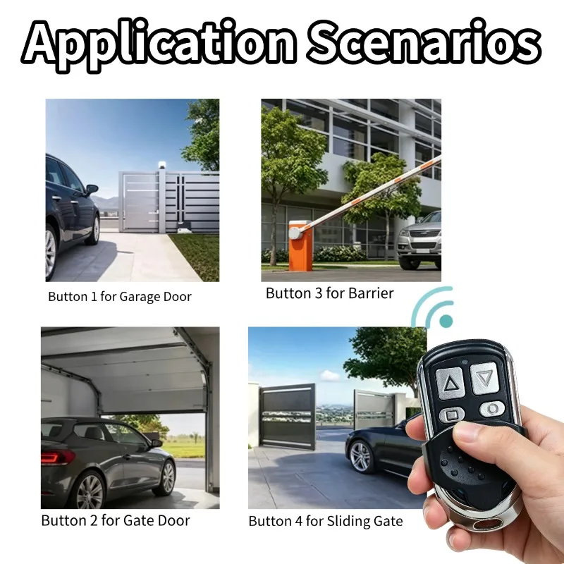 Warehouse Wholesale Price 433Mhz Cloning Duplicator Key Garage Gate Door Opener Remote Control Clone Learning Code Cloning Code
