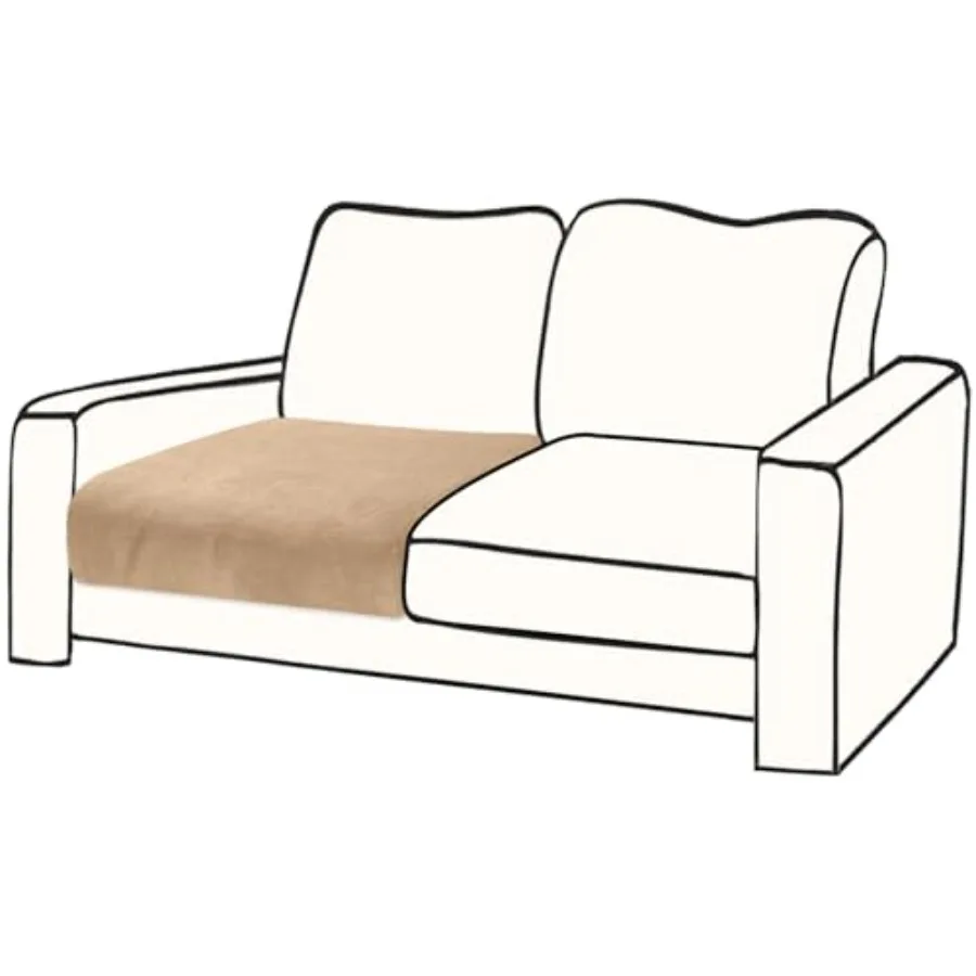 

Couch Cushion Cover Velvet Pcs Seat Cushion Cover Stretch Armchair Cover Separate Sectional Sofa Slipcovers Furniture Protect -