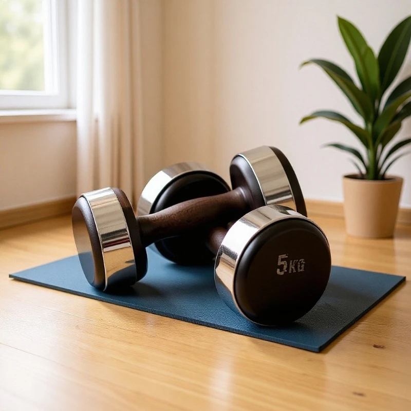 Stainless steel black walnut high value unisex durable dumbbells