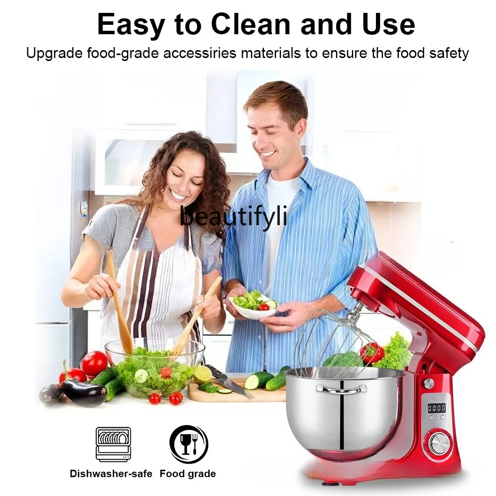 الأجهزة المنزلية سعة كبيرة عجّان خلاط العجين، خلاط خافق البيض #4