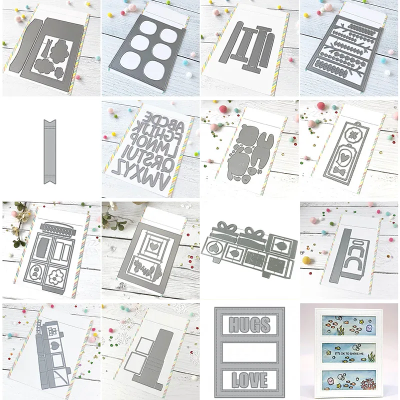 

Brand dies alphabet Heart Hugs Metal Cutting Dies for DIY Scrapbooking Cards Crafts New 2020 06