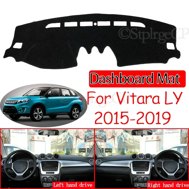 Anti-Slip Mat Dashboard Cover Pad Sunshade Dashmat Accessories Cape for Suzuki Vitara LY 2015 2016 2017 2018 2019 Escudo Sport