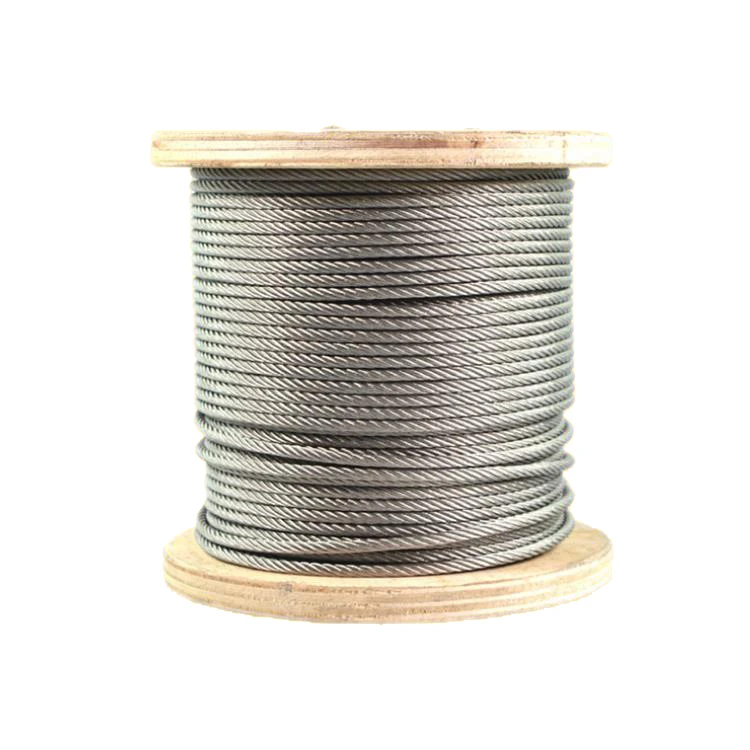Hot Sale Ss 316 Marine Rope 3Mm 20Mm 22Mm 24Mm 1X19 7X7 7X19 6X19 6X26 19X7 Stainless Steel Wire Rope