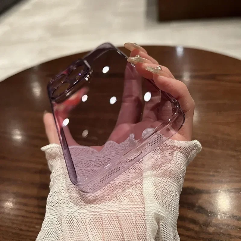 Luxury Ultra Thin Transparent Hard PC Case For iPhone 15 14 13 12 11 Pro Max 14 Plus Crystal Clear Slim Shockproof Bumper Cover
