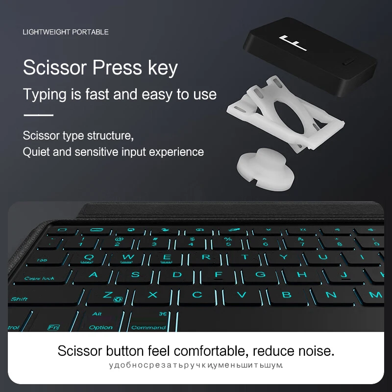 Backlight Magic Keyboard for Samsung Galaxy Tab A9 Plus Case A9+ 11 inch SM-X210 X216 X218 Tablet Smart TouchPad Keyboard Cover