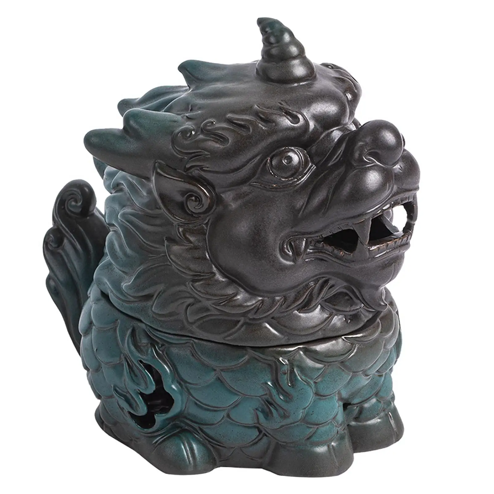 Incienso decorativo de mesa, estatua de Hotel, exhibición de decoración del hogar, ceremonia de té interior, estufa de incienso en forma de tropas Brave Retro