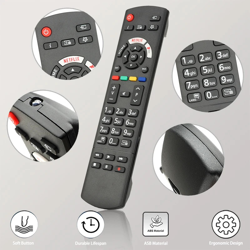 For RC42129 Panasonic-LED-TV-Remote-Control-Replacement With NETFLIX Button, For Panasonic LED TV TX-43HX580E TX-43HX582E