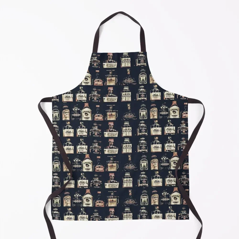 Alcoholic Drinks Pattern Apron Cute Kitchen Waterproof Things For The Home For Home Accessories Apron