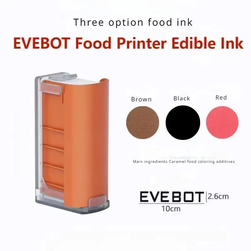 Original Food Ink Cartridges for EVEBOT Printpen Inkjet Printer Support Print On Milk Tea Coffee Macaron Bread Biscuit Beer