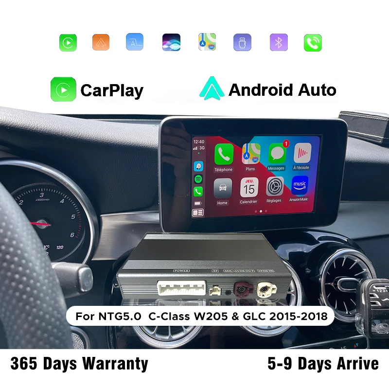 

Wireless CarPlay Interface For Mercedes Benz C-Class W205 & GLC Android Auto Car DVD Player Mirror Link AirPlay Navigation