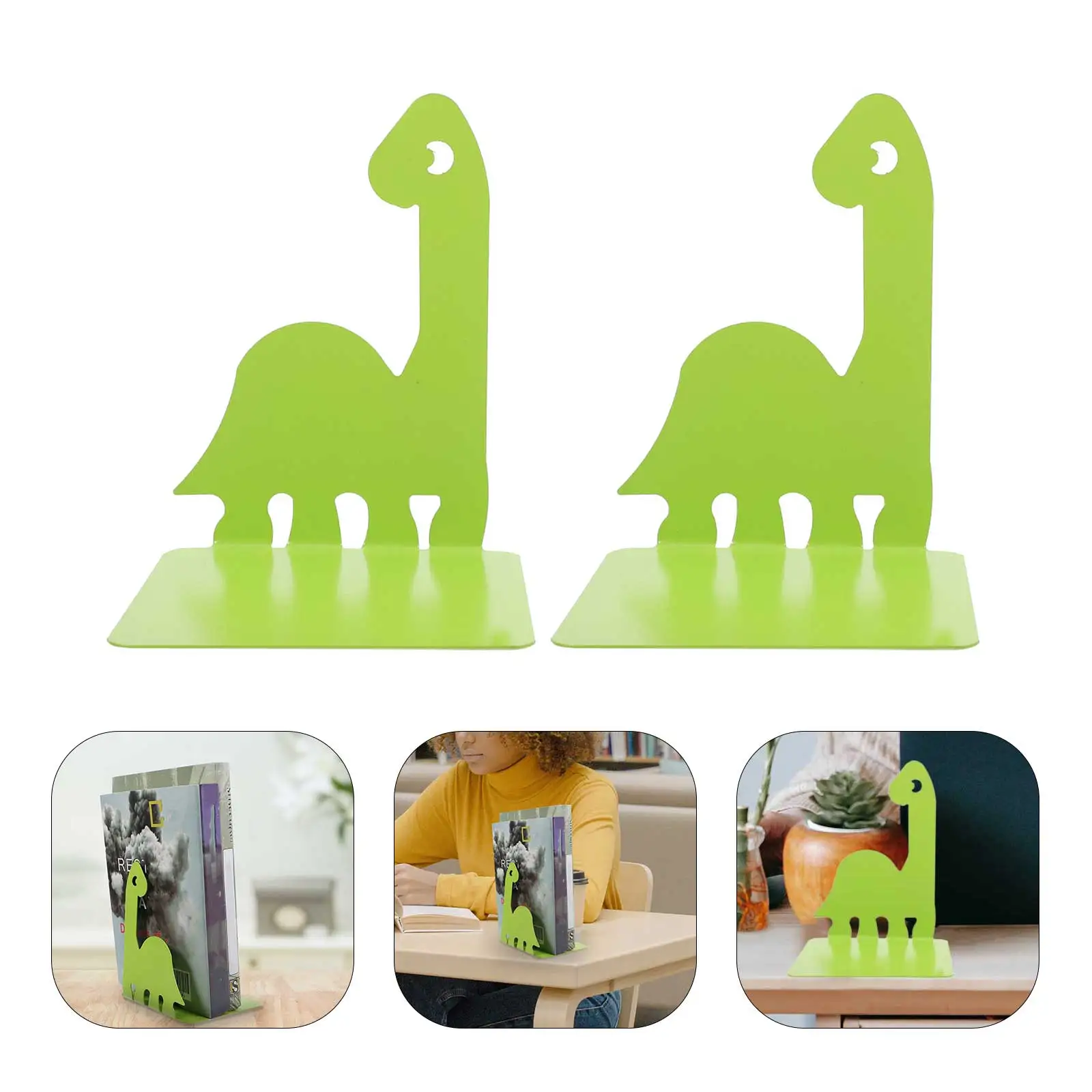 Organizzatore di archiviazione per raccoglitori di libri di cartoni animati, organizer per decorare il supporto per ripiano in ferro