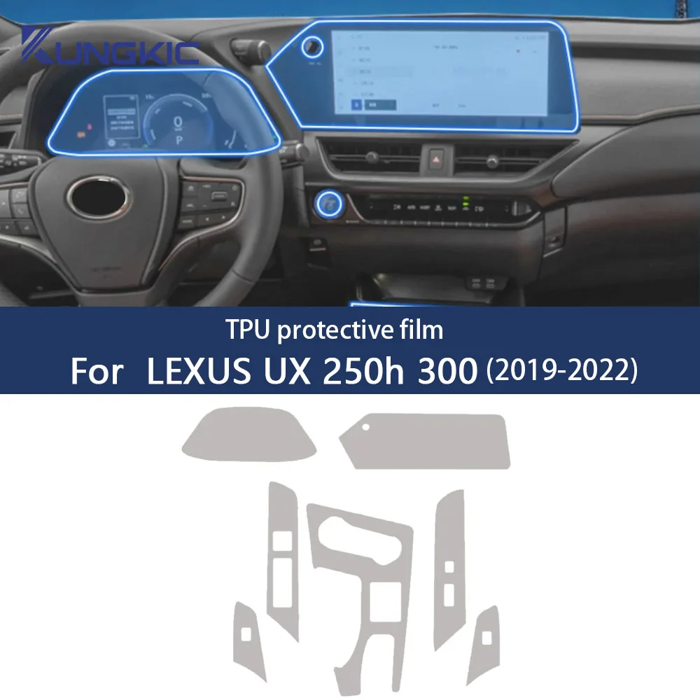 

Car Navigation LCD TPU GPS Screen Protector Anti-Scratch Film For Lexus UX 250h 300 2019-2022 Fitting PPF Protective Sticker