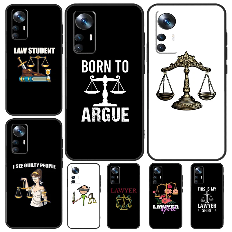 Law Lawyer Judge Justice Case For Xiaomi 13 14 Pro 13T 12T 11T 12 Lite 12X POCO X5 X3 F5 Pro F4 X4 M5 M5s F3 Cover